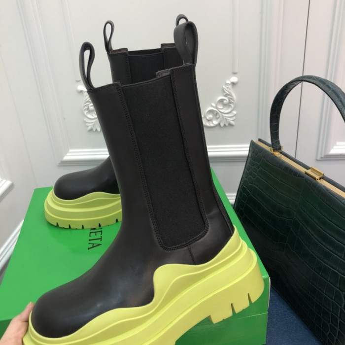 Botteg*Venta Tire Leather Ankle boots