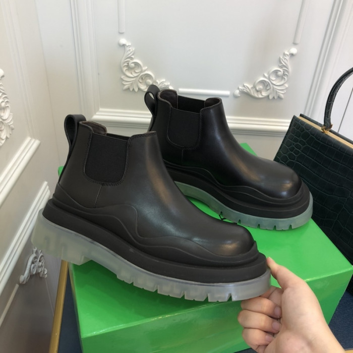 Botteg*Venta Tire Leather Ankle boots