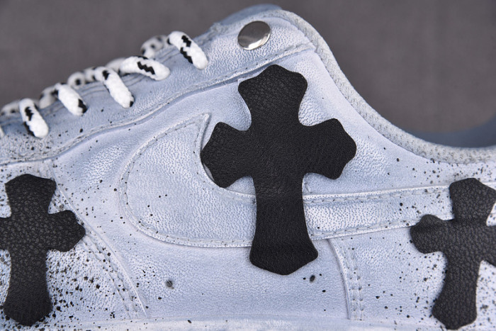 Ch*0me He**ts x nike air force 1 low 07 blue/black/white cw2288-111