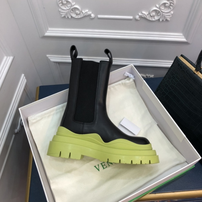 Botteg*Venta Tire Leather Ankle boots