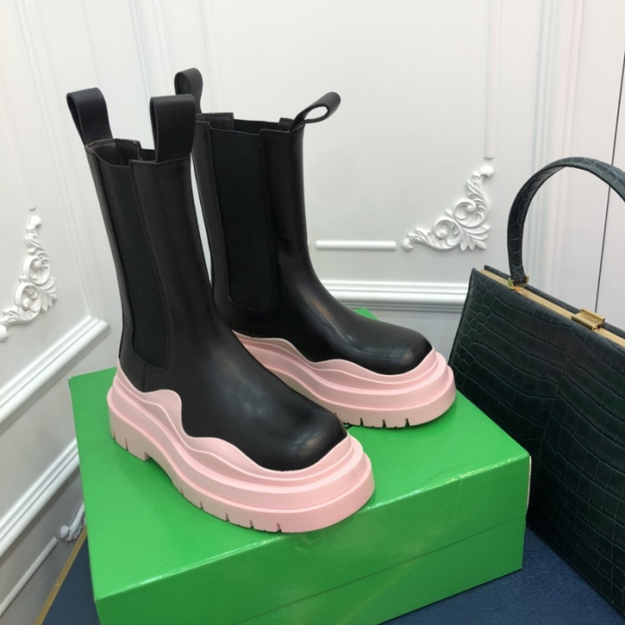 Botteg*Venta Tire Leather Ankle boots