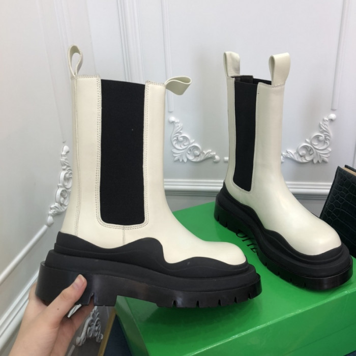 Botteg*Venta Tire Leather Ankle boots