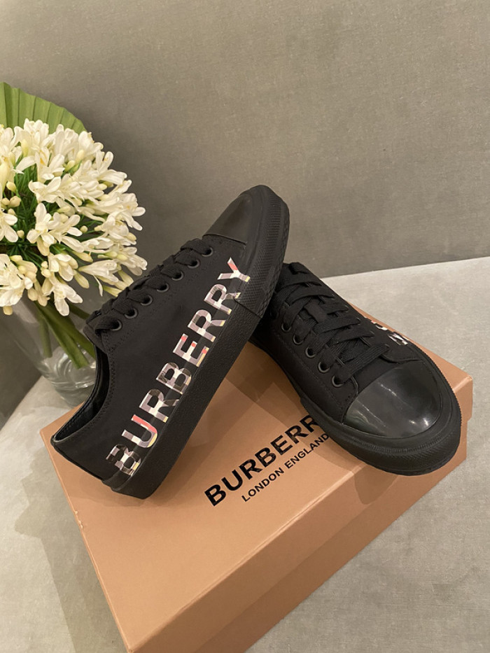 Bur*berry Vintage Check Cotton Sneakers